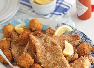 Fried Catfish with Cracked Rice Crust