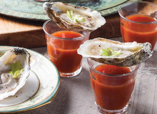 bloody mary oyster shooters