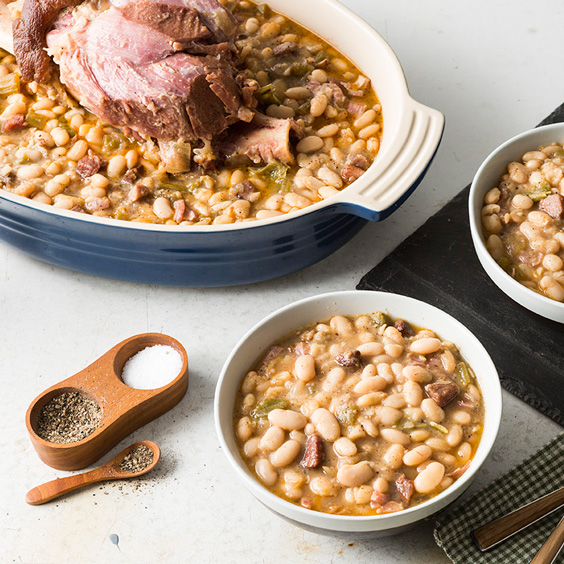 White Beans with Tasso and Ham