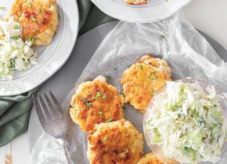 Grouper Cakes with Celery Slaw