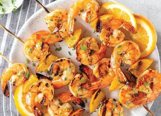 Spicy Citrus Grilled Shrimp Skewers