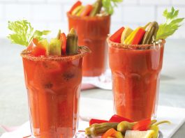 Roasted Red Pepper Bloody Marys