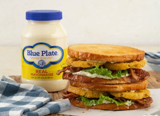 Fried Green Tomato BLT with Garlic-Herb Mayonnaise