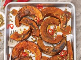 Sweet and Spicy Cane Syrup-Roasted Pumpkin