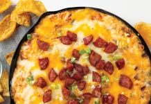 Cheesy Andouille Dip