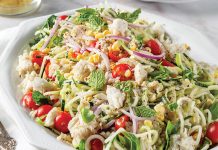 Zucchini-Crab Salad with Lemon-Herb Vinaigrette
